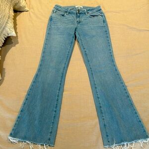Paige boot cut light wash jeans size 27